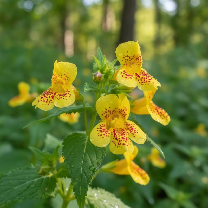 Mimulus flower — Bach flower remedy